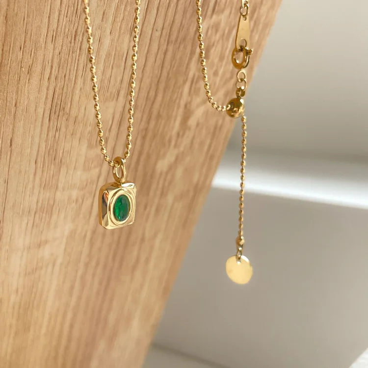 Celeste Vintage Gemstone Necklace