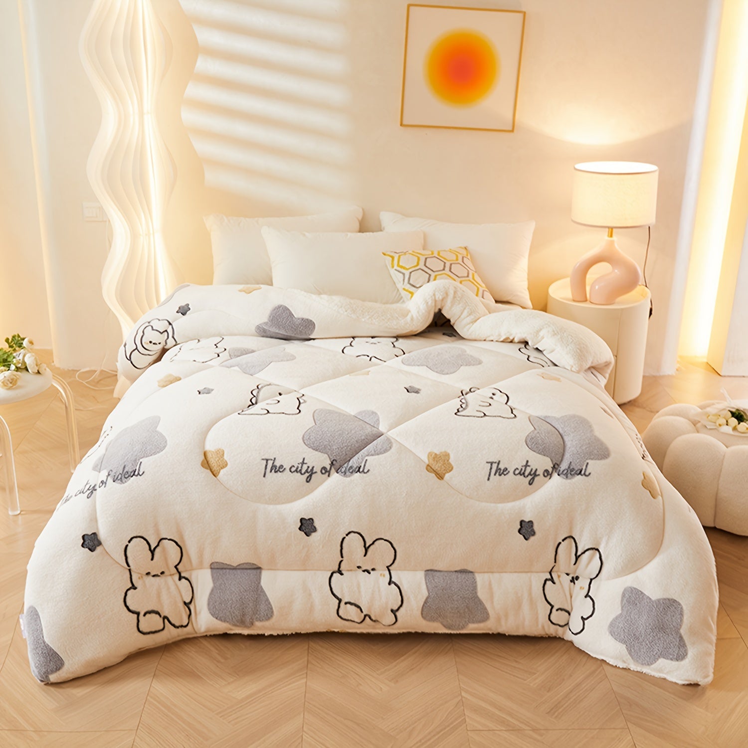 FloralDream – Soft Fleece Winter Blanket