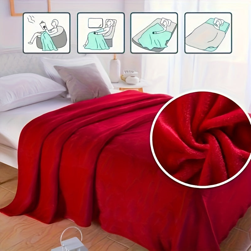 ComfortFlannel – Luxurious, Breathable Polyester Blanket for All Seasons