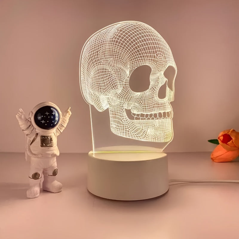 SkullGlow Lamp - Unique 3D LED Table Decoration