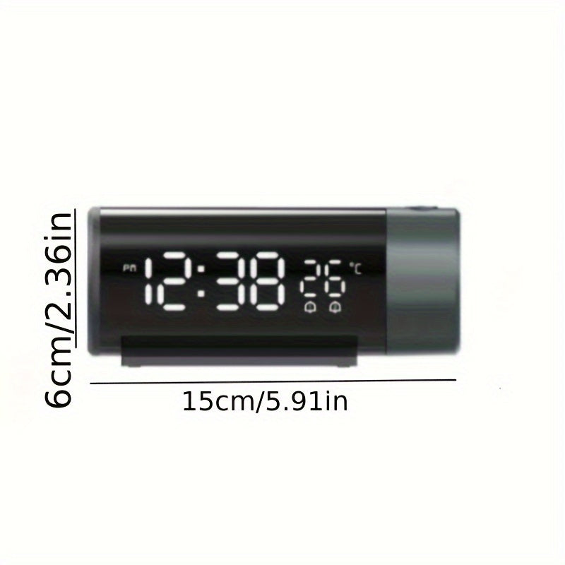 ProjectElite Clock - Black Modern Durable Projection Clock