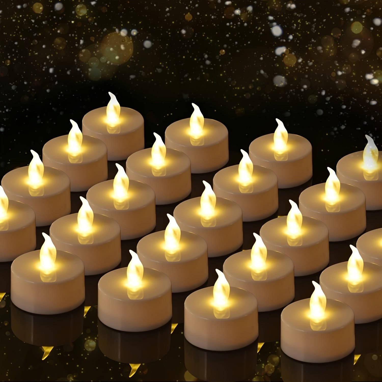 FlameFree LED Tealights – Atmospheric Lighting for All Occasions