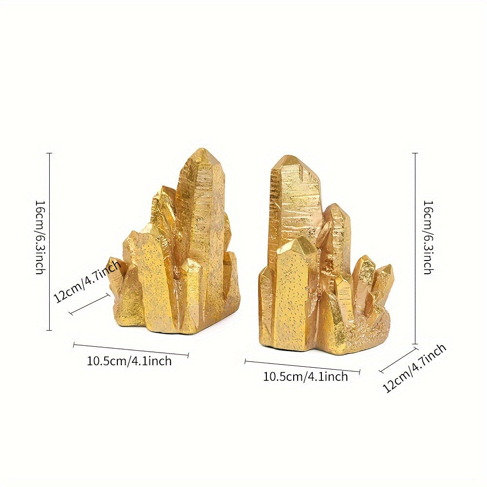 CrystalForm - Vintage Bookends with Crystal Design