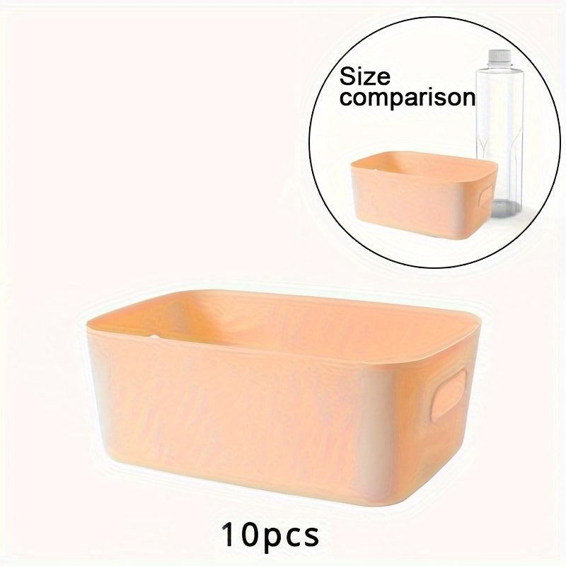 OrganiseerGemak - Set of 10 Wall Storage Boxes for Cosmetics and Snacks
