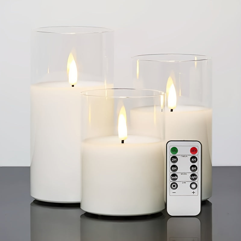 GlowLights – Set of 3 LED lights with remote control
