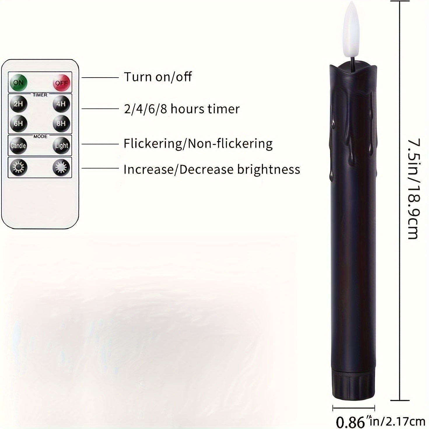 FlickerGlow - Realistic Flameless LED Lights with Remote Control