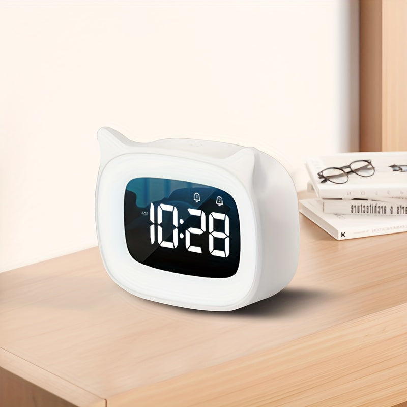 KittyGlow - Charming Cat Alarm with Night Light