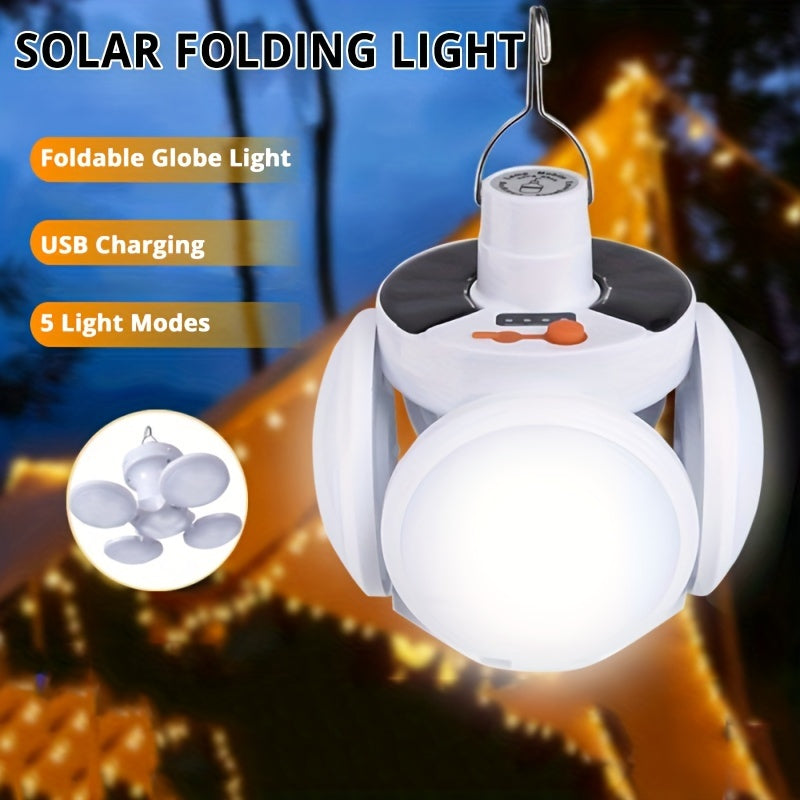 SolarFold Lamp - Portable Rechargeable LED Camping Light