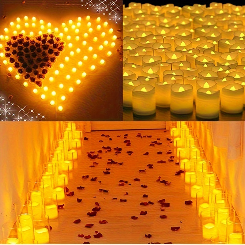 RomanticGlow - Flameless LED Tealights for Social Moments