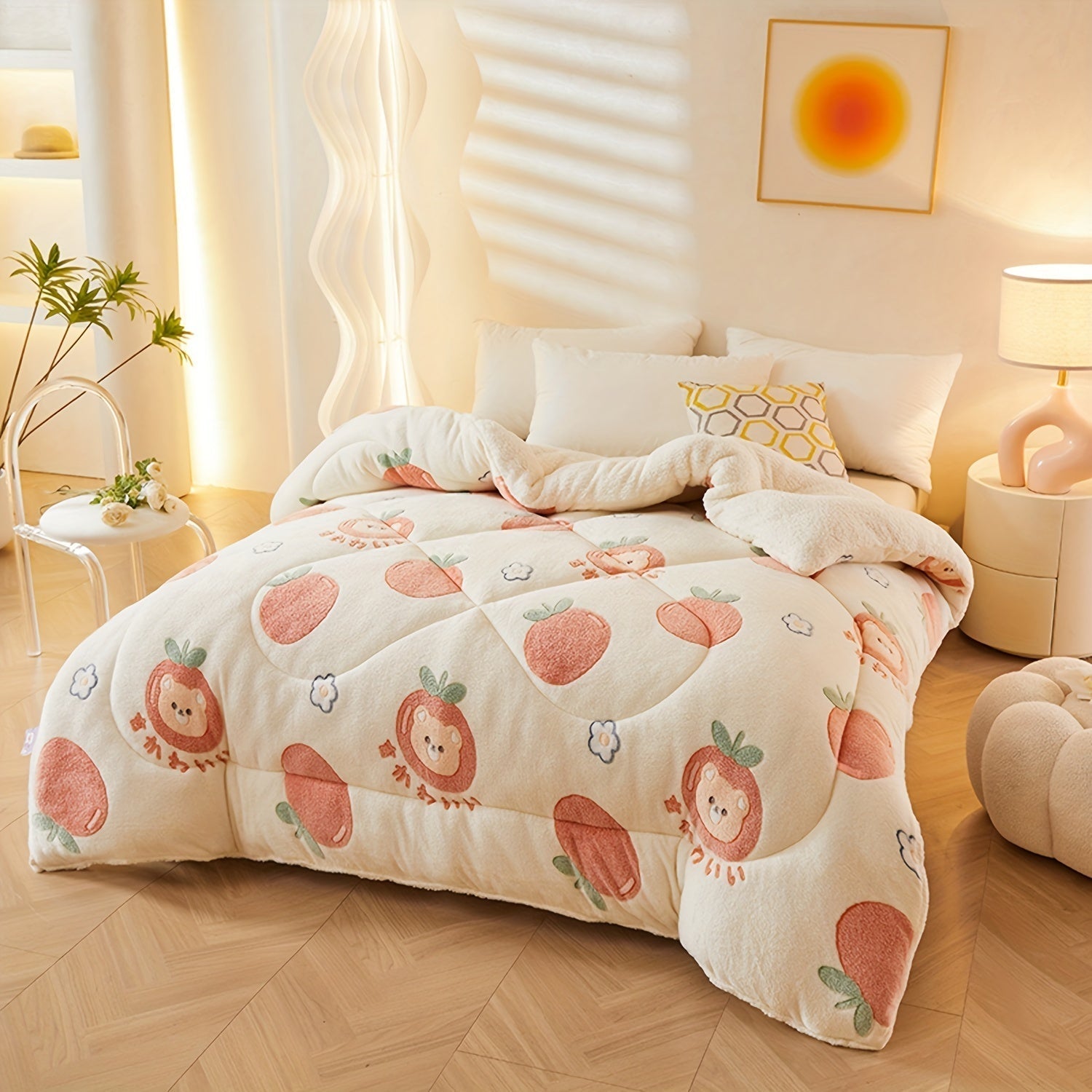 FloralDream – Soft Fleece Winter Blanket