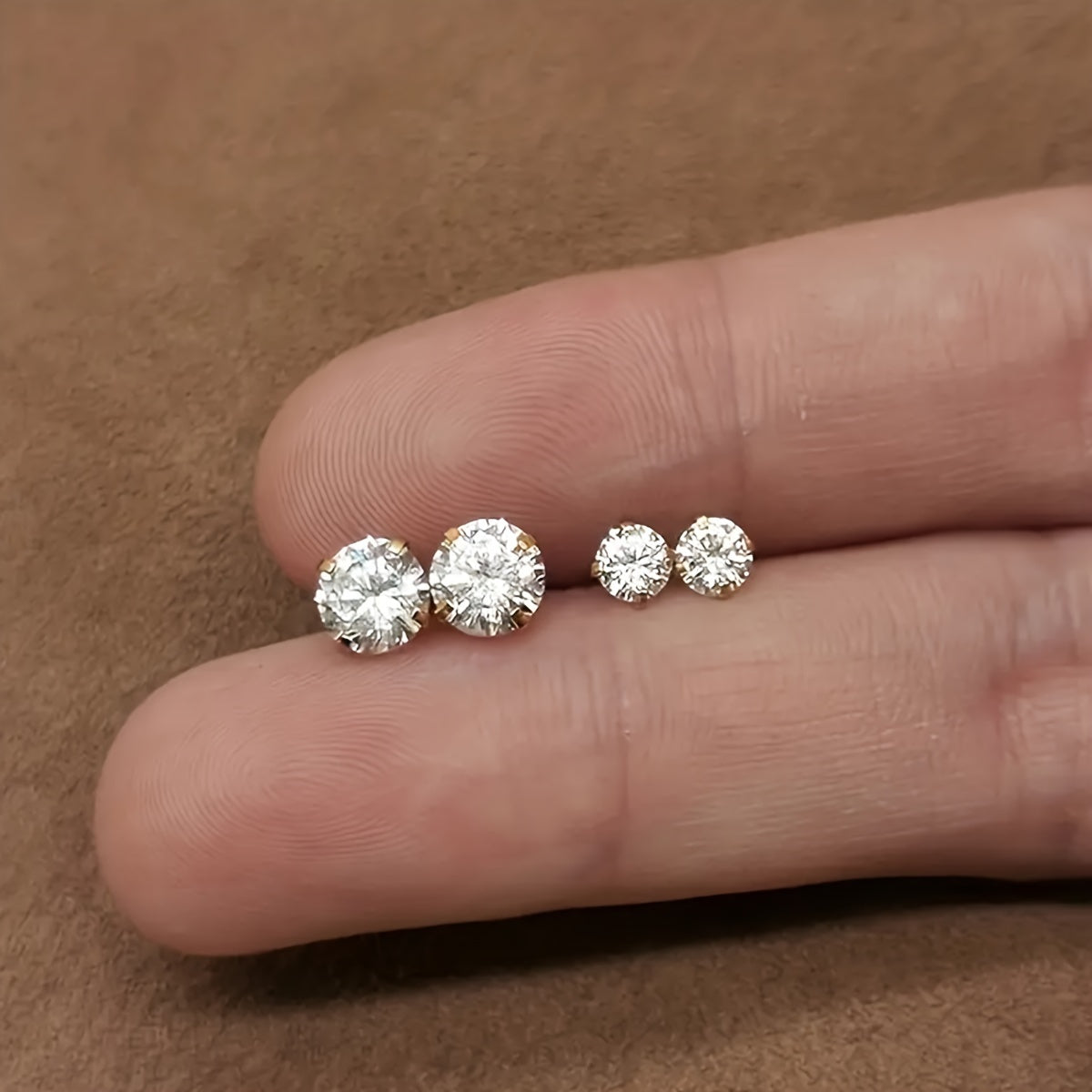 Lumen Sparkle - Timeless Titanium Zirconia Earrings
