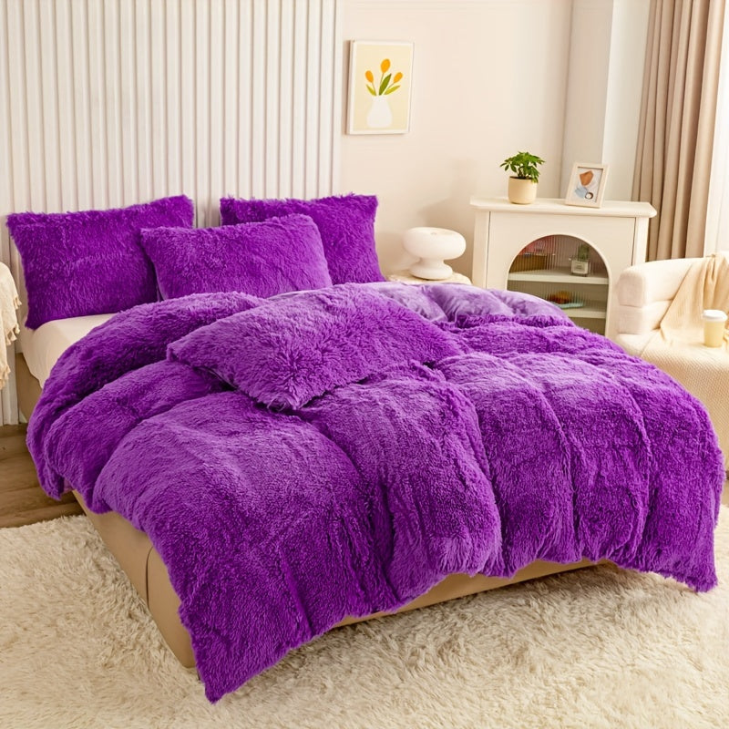Ultra Plush Plush Bedding Set with Zipper - Luxury & Comfort