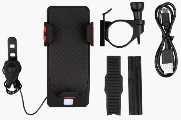 RideGuard - 4-in-1 Bicycle Phone Holder with Powerbank