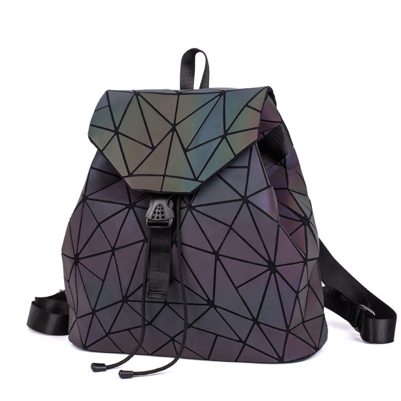 GinaGlow - Geometric Glow-in-the-Dark Backpack