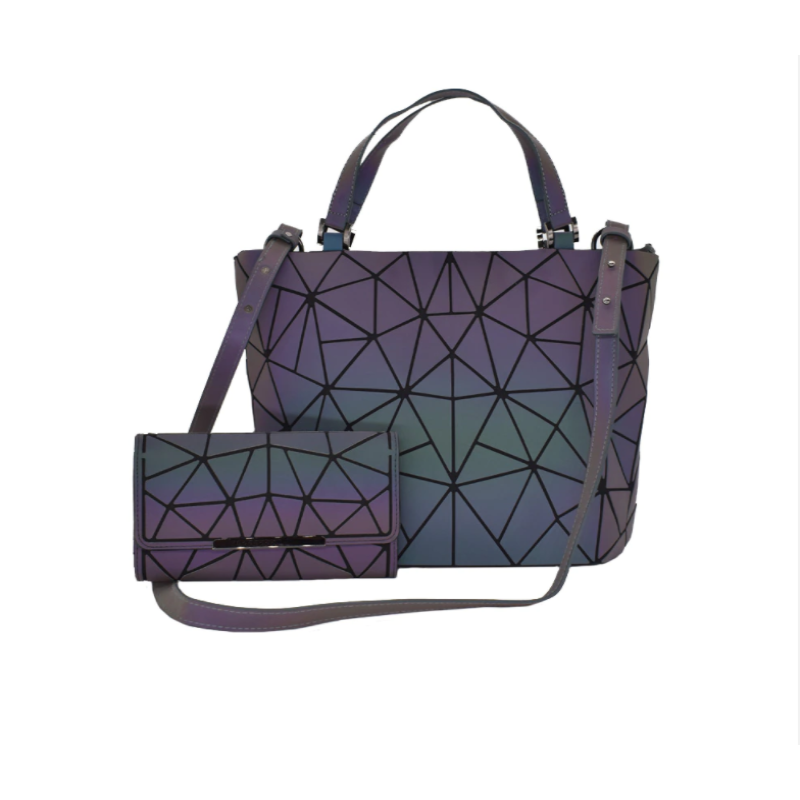 GinaGlow - Geometric Glow-in-the-Dark Backpack