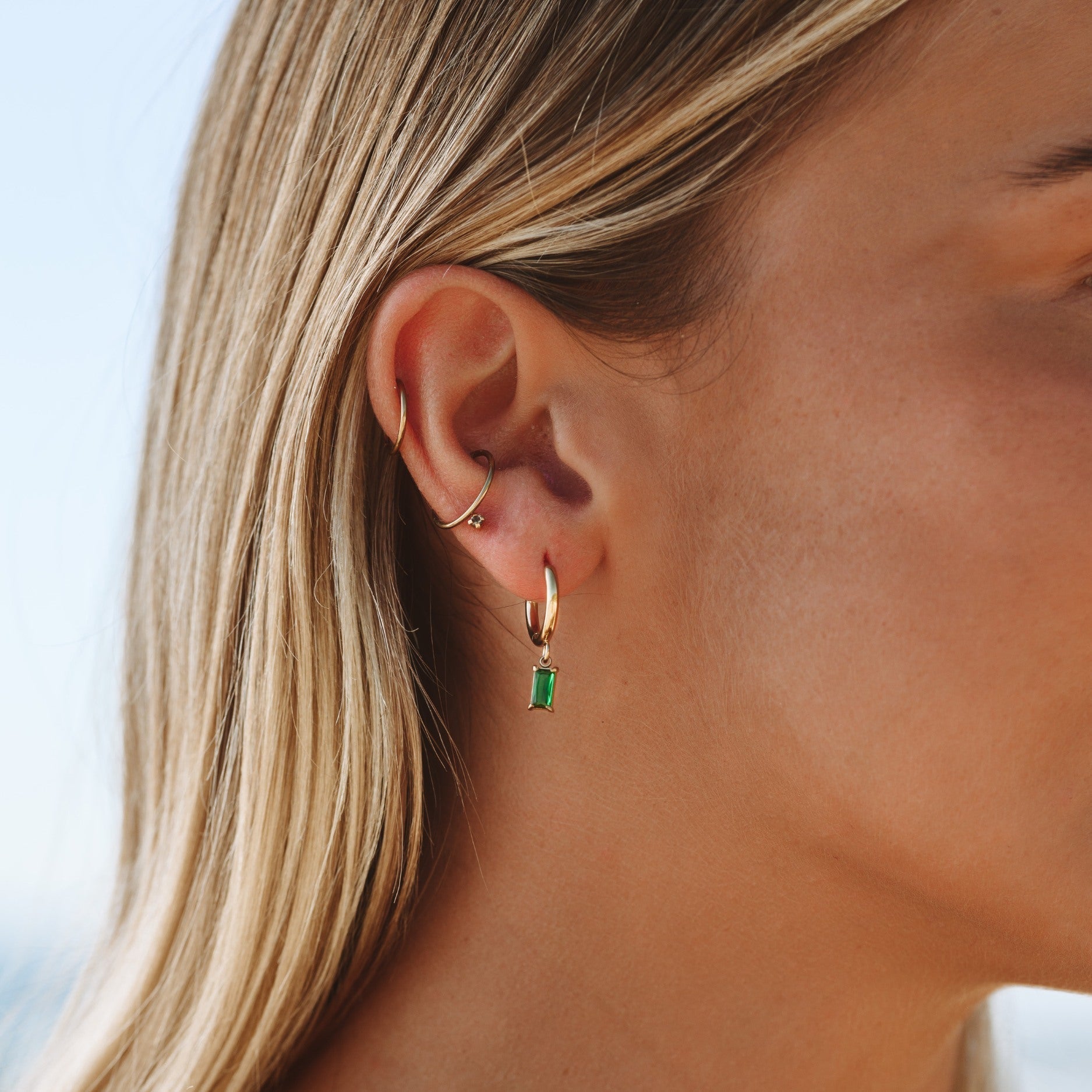 Liana Zee glitter earrings - Radiant ocean inspiration