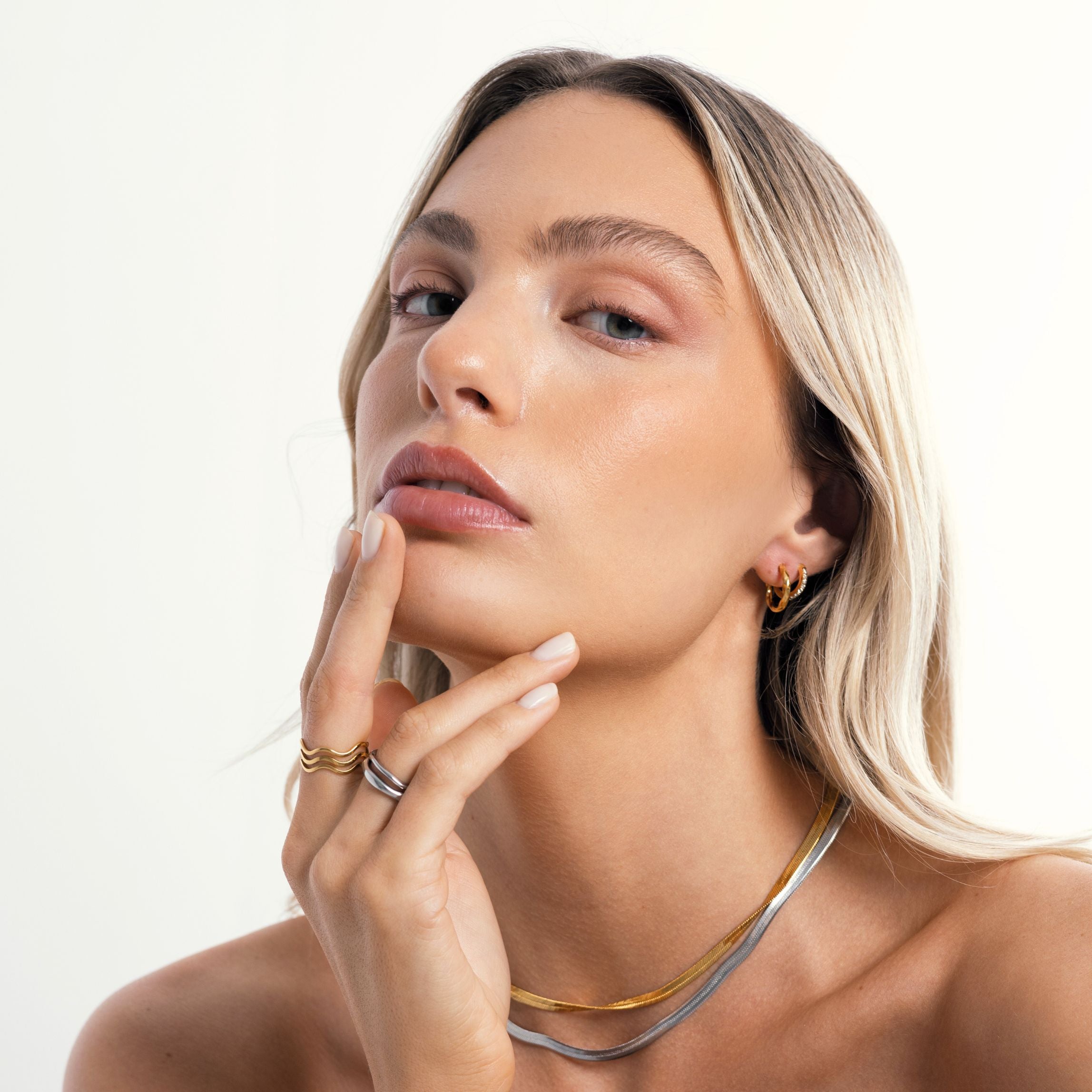 Elegant Stacking Ring Set - Luna
