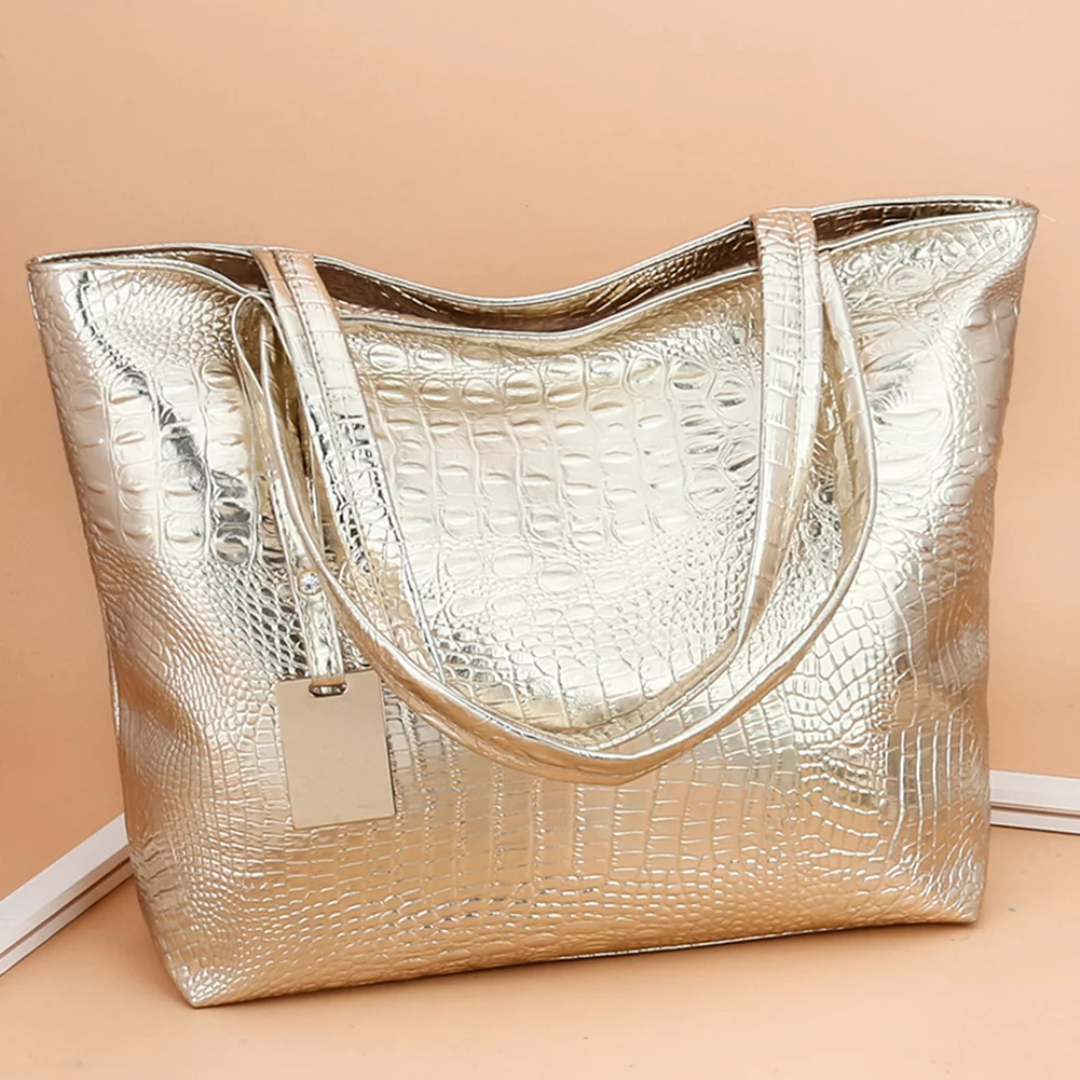 IsabellaBag – Luxury Shoulder Bag with Crocodile Print