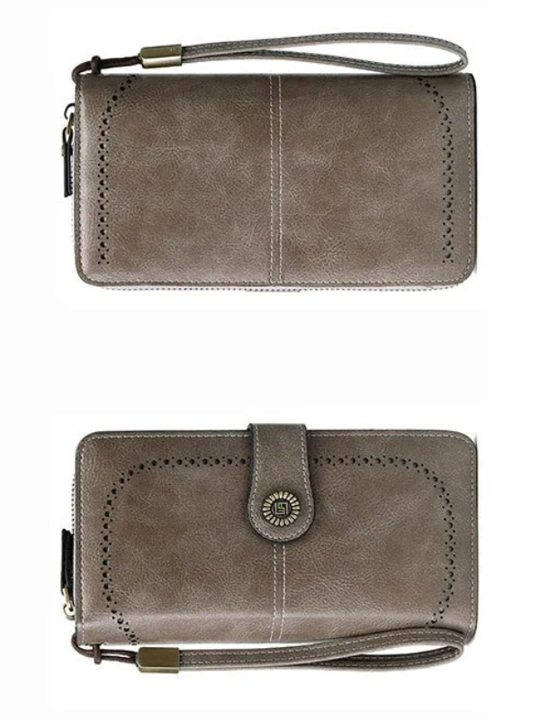 LeatherMax - Stylish Leather Wallet with Wristband