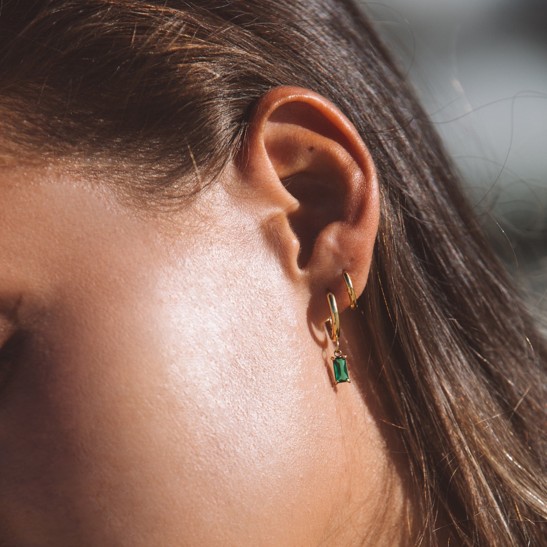 Liana Zee glitter earrings - Radiant ocean inspiration