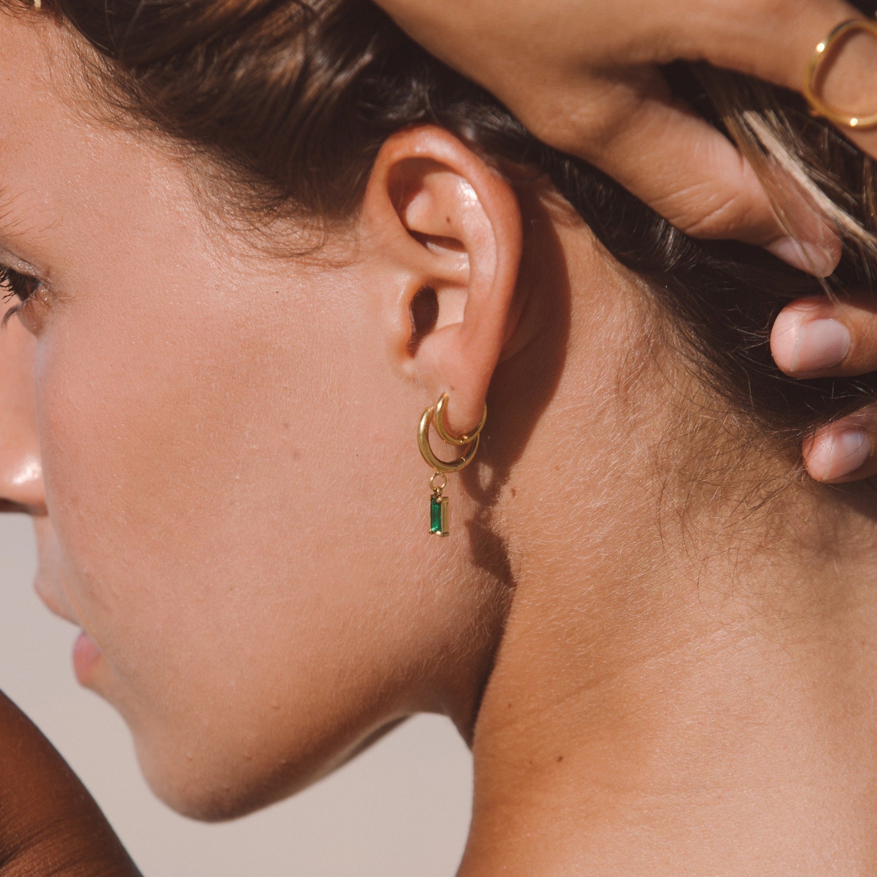Liana Zee glitter earrings - Radiant ocean inspiration