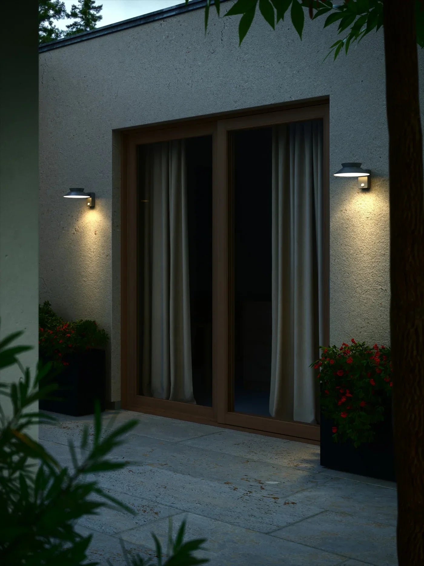 Justina Solar Outdoor Lamp – Wireless LED Design with Sensor