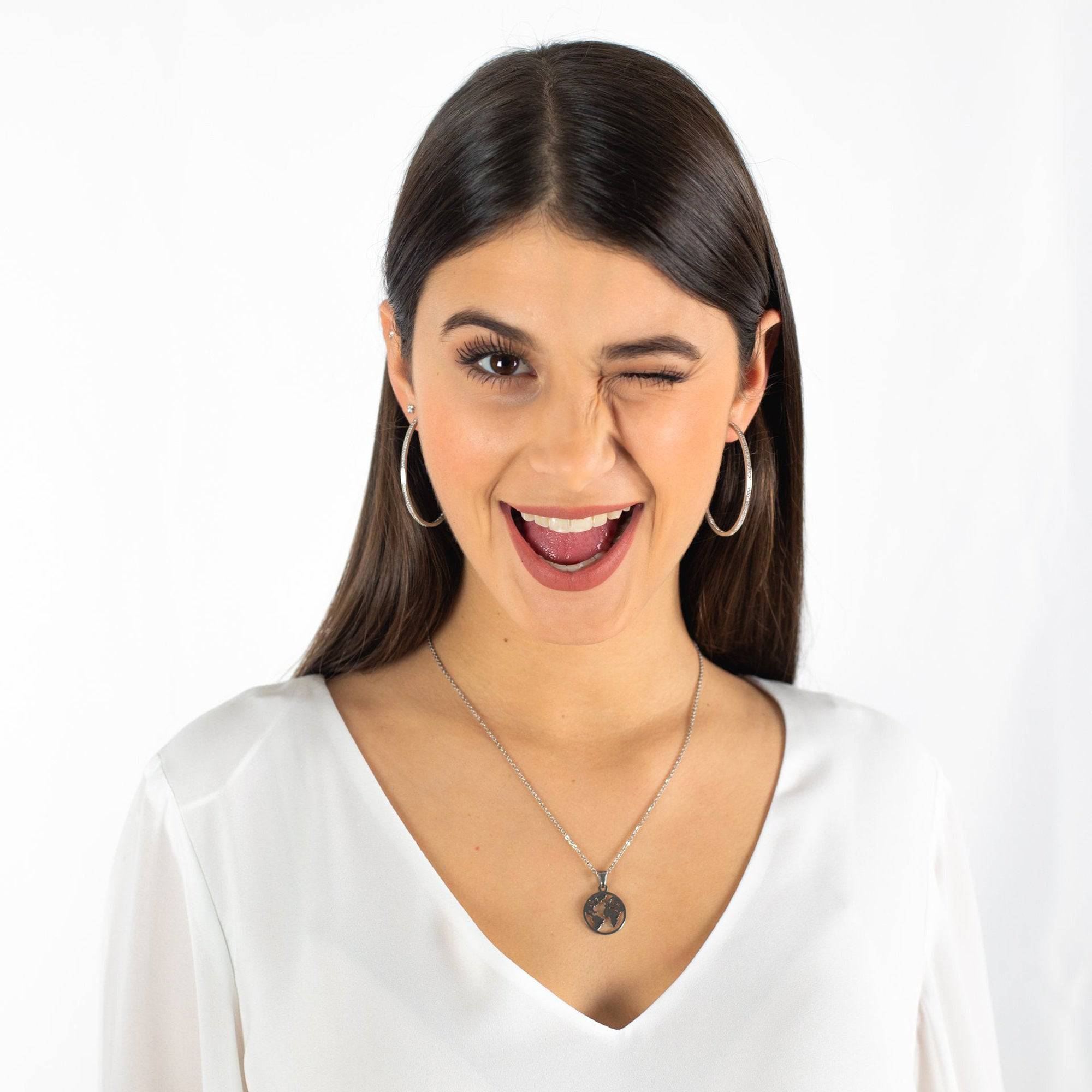 Elegant Celeste Large Hoop Earrings