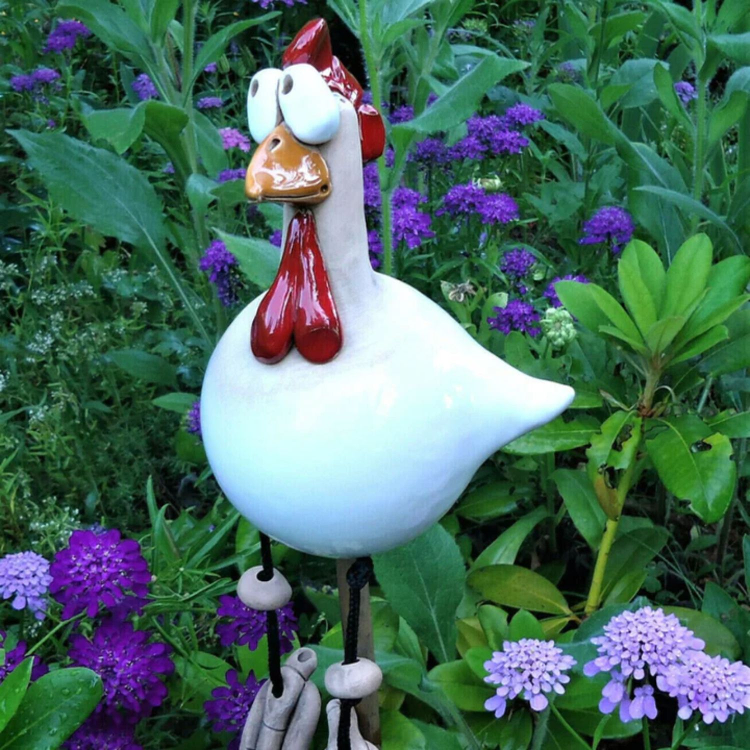Happy Hen – Playful Garden Chicken Decoration for Outdoors