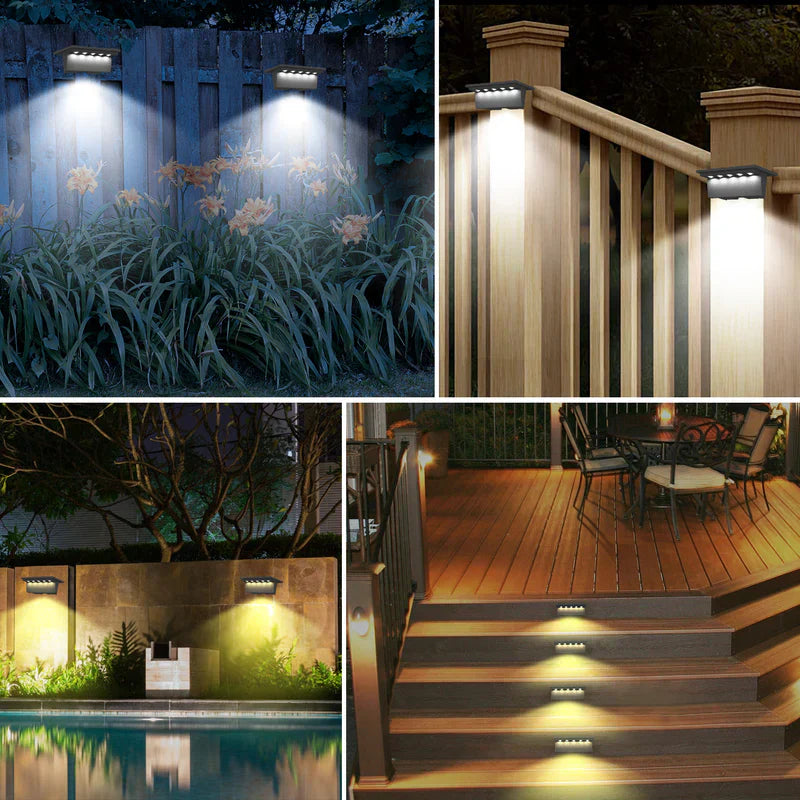 LumièreVive Solarlampa för Trädgård - Hållbar & Väderbeständig Belysning