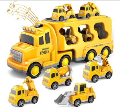 CityBuilder Set - Toy Truck Set with Lights and Sounds