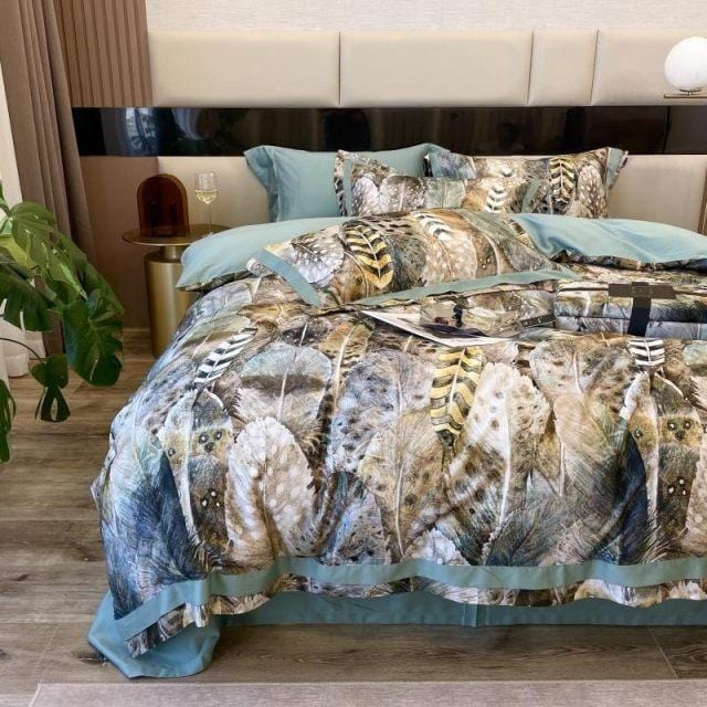Feather Heathe – Luxury Egyptian Cotton Duvet Set