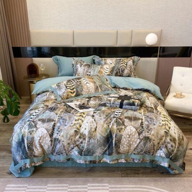 Feather Heathe – Luxury Egyptian Cotton Duvet Set