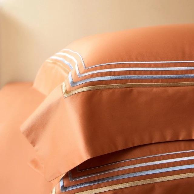 Amsterdam Orange - Luxury Egyptian Cotton Duvet Cover