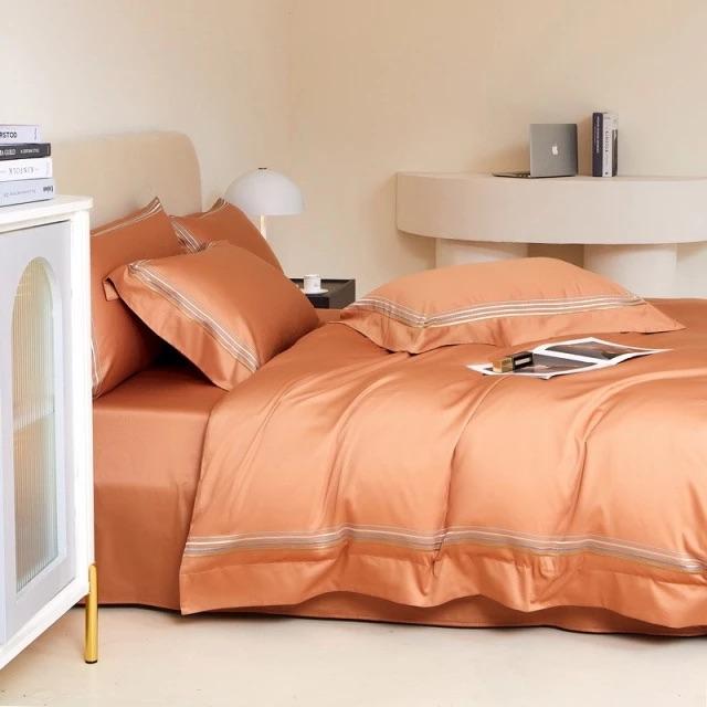 Amsterdam Orange - Luxury Egyptian Cotton Duvet Cover