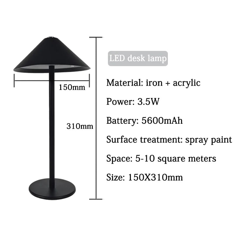 Elegant GoLumina Wireless Desk Lamp with Adjustable Lighting