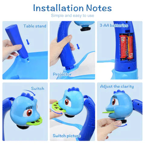 DinoSketch Board - Creative T-drawing board with 12-piece set