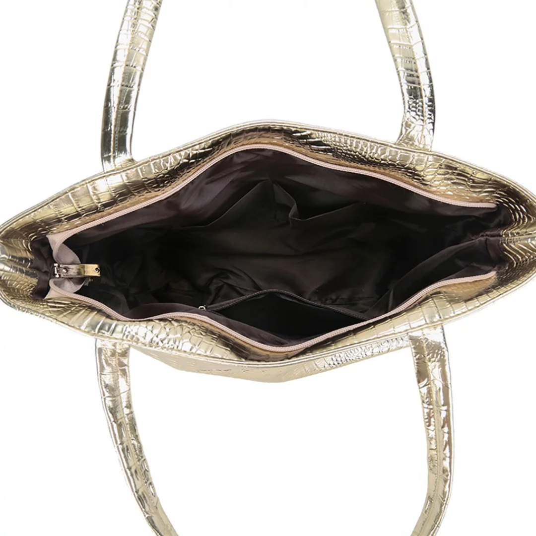 IsabellaBag – Luxury Shoulder Bag with Crocodile Print