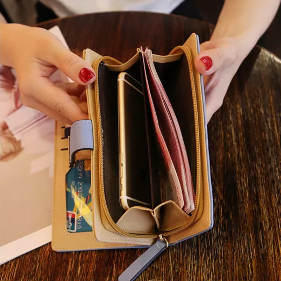 GoldenLeaf – Luxury Leather Wallet with Leaves