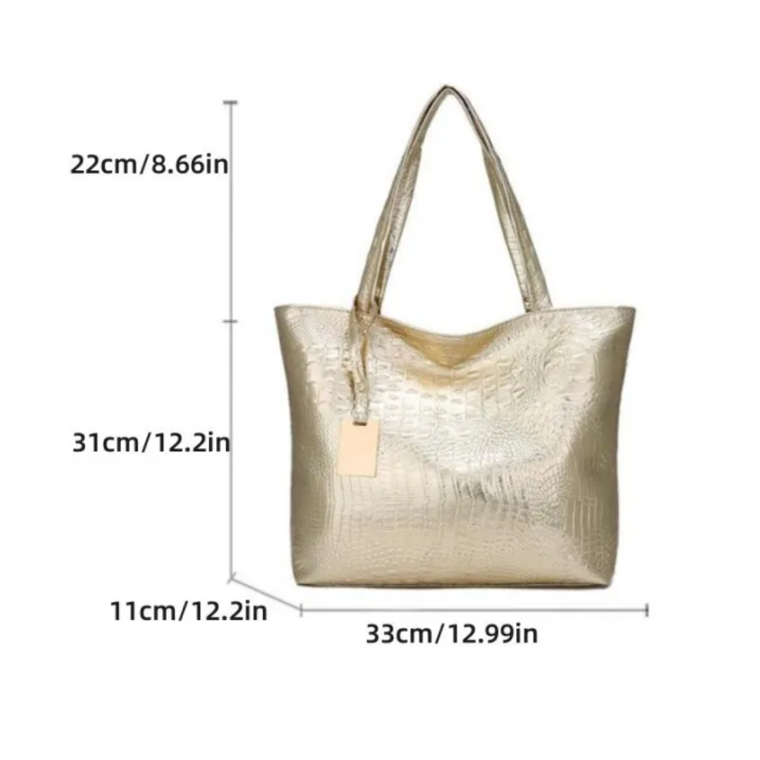 IsabellaBag – Luxury Shoulder Bag with Crocodile Print
