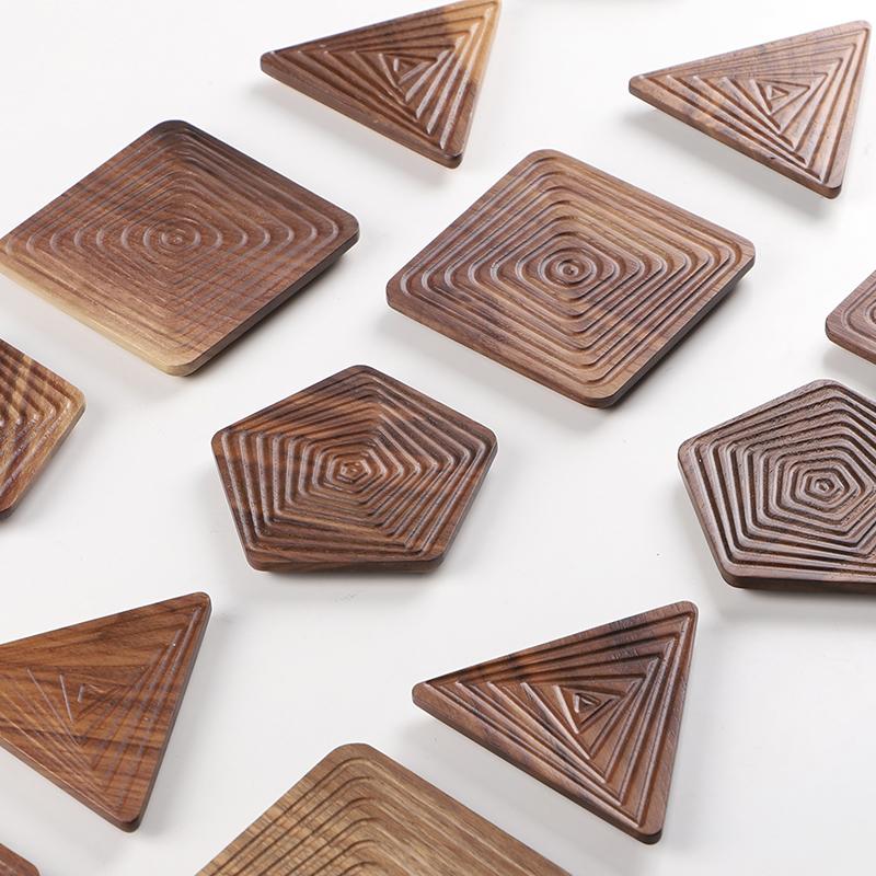 Creative Coasters – Black Walnut in Unique Shapes
