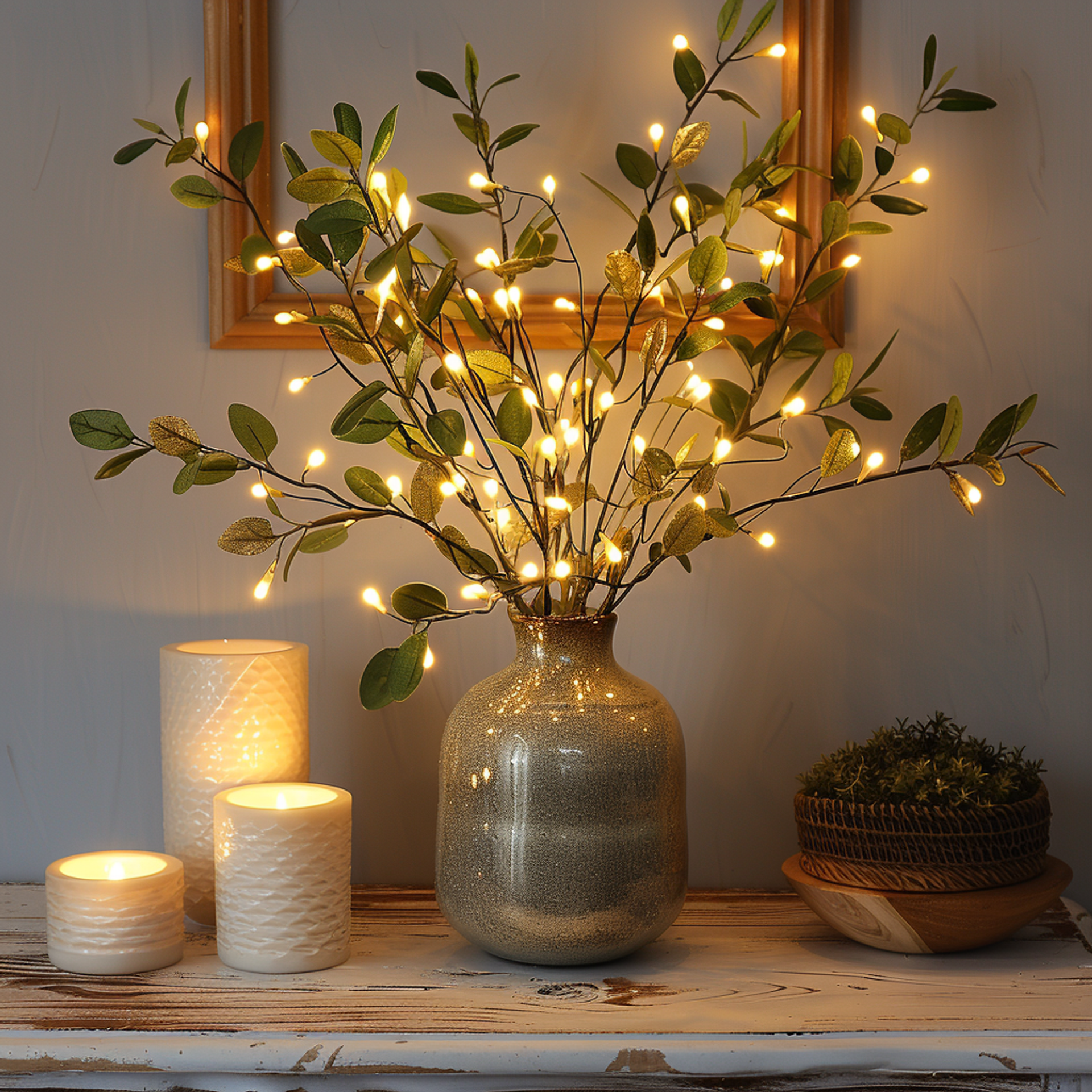 LumiVista - Magical Olive Branch Light String