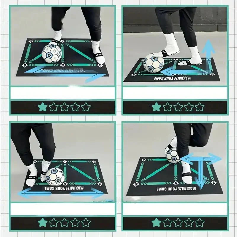Junior Football Skills Training Mat - Improve Football Skills At Home