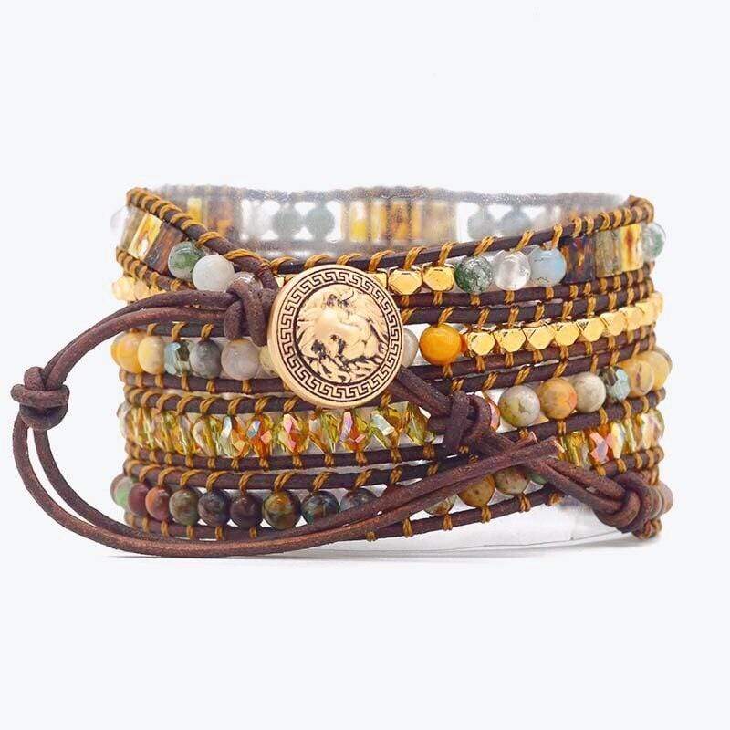 Lunara - Elegant Amethyst Moonlight Wrap Bracelet