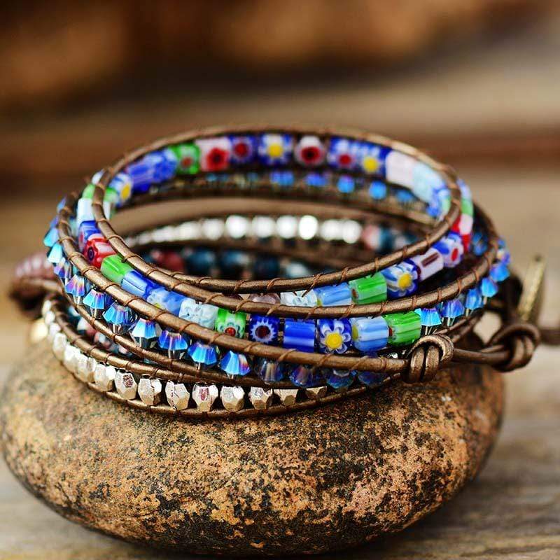FloraWrap - Stylish Flower Wrap Bracelets