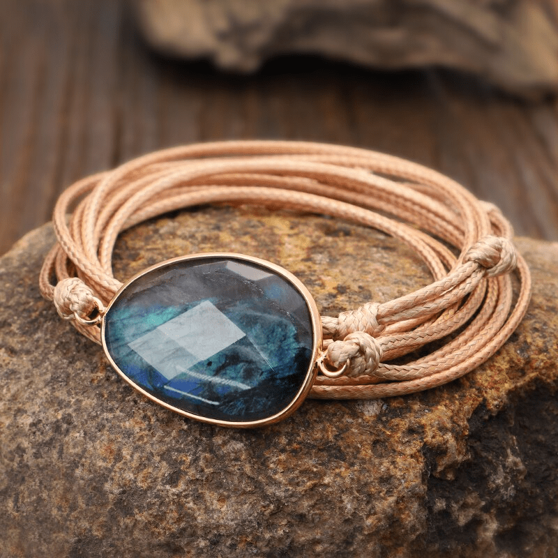 Labradorite Coord Bracelet - Lunaria Elegance
