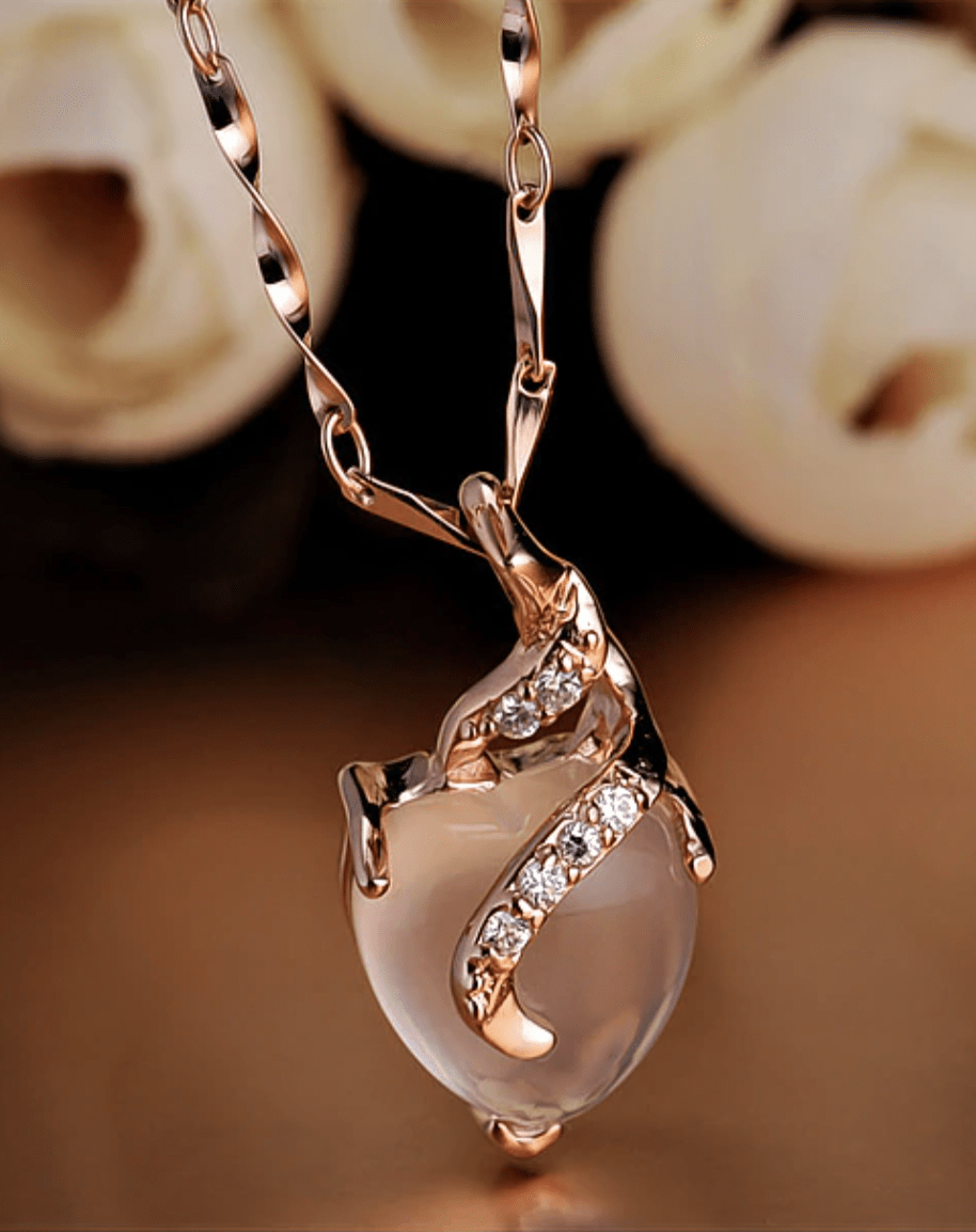 Calista Heart - Elegant Opaal Halsband