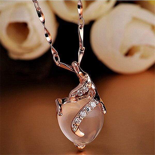 OpalHeart - Elegant heart-shaped necklace from Calista