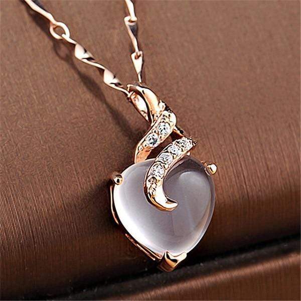 OpalHeart - Elegant heart-shaped necklace from Calista