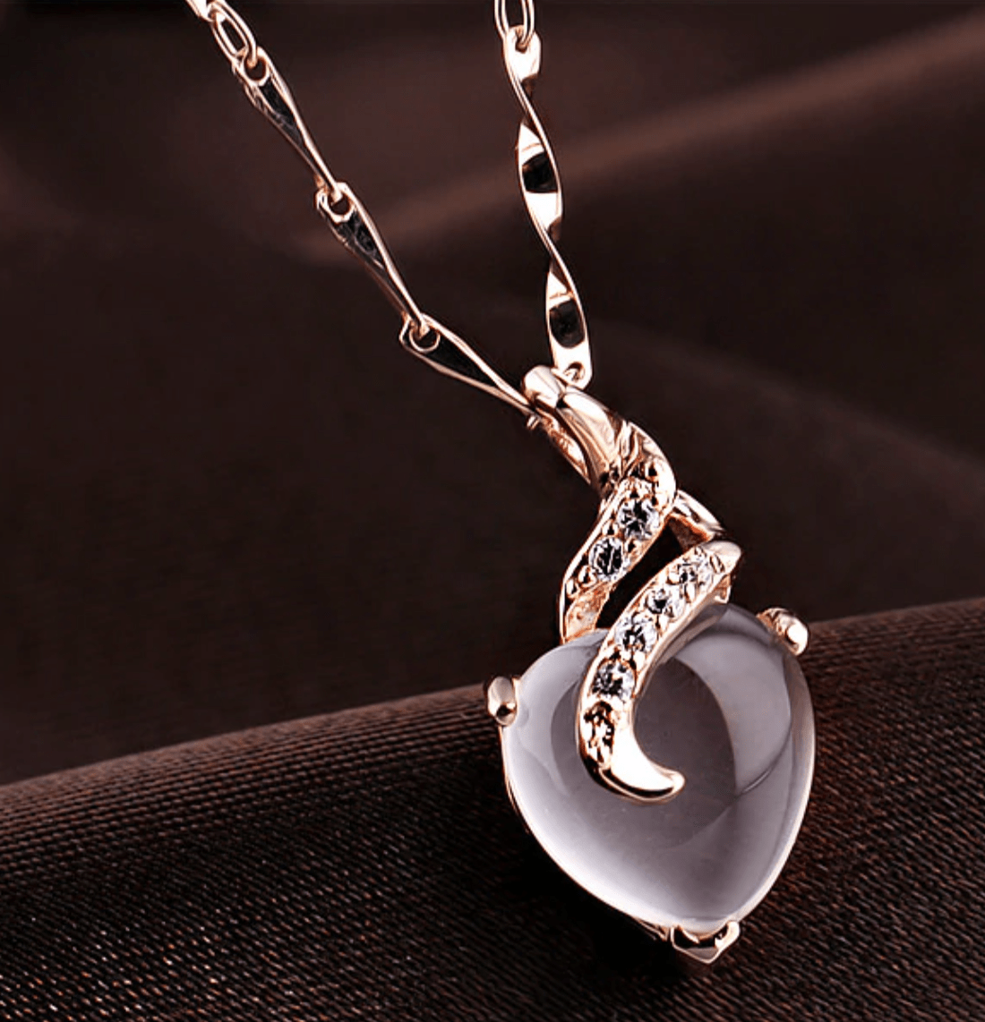 Calista Heart - Elegant Opaal Halsband