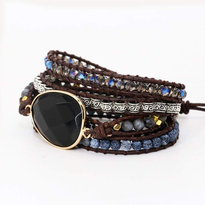 OnyxGlow – Luxury Wrap Bracelet for Women